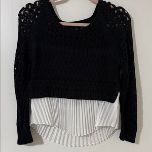 Anthropologie Black Knit Sweater